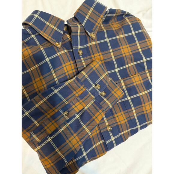 Brooks Brothers Shirt Madison Mens Medium Plaid Long Sleeve 100%‎ Cotton - Picture 1 of 7